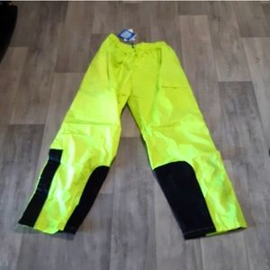 Motorcycle Riding Gear Pants Florescent Green Yellow WICKED STOCK L